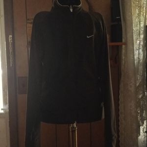 EUC NIKE dark green dri-fit mock turtleneck